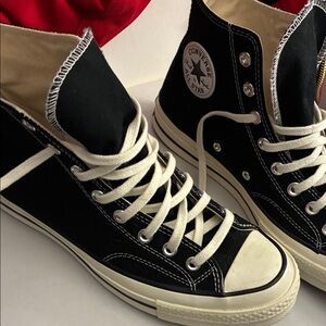 Converse Black and White High-Top Sneakers